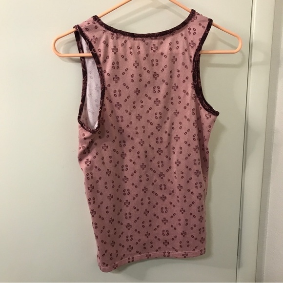 3/$15 Lucky brand maroon pink soft pajama tank top size S - Picture 2 of 8